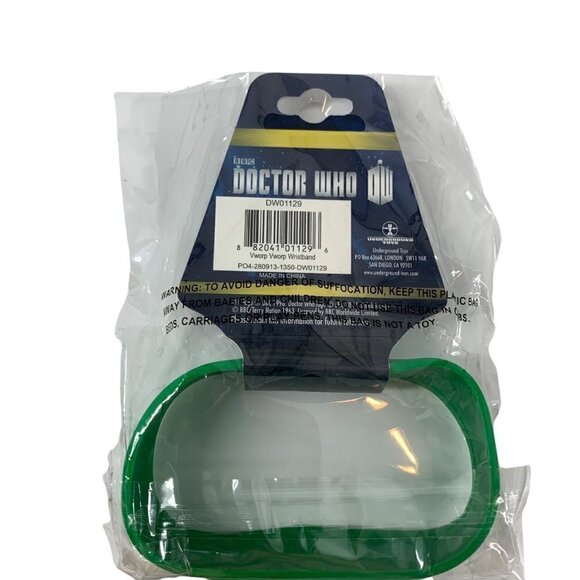 Dr. Who Rubber Green Wrist Band - Picture 2 of 4